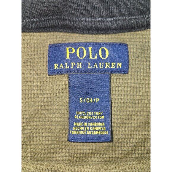 Polo Ralph Lauren Thermal Long Sleeve Waffle Camo Shirt Small - Picture 5 of 7